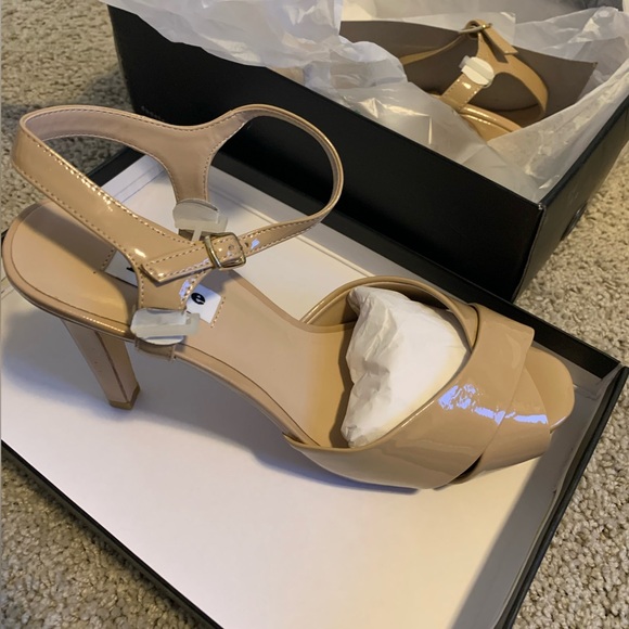 Dune London Marleen Patent Leather Peep Toe Heel - Picture 3 of 14